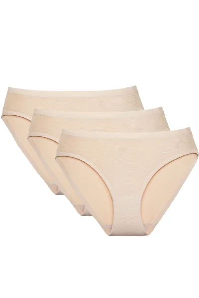 3 PACK kalhotky Milly - Béžová