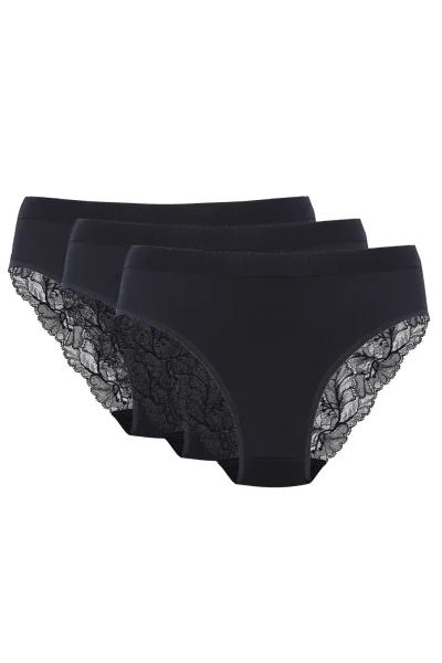 3 PACK Kalhotky Julie - Černá