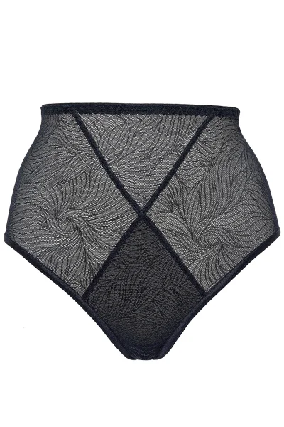 Vysoké kalhotky Cate - Černá