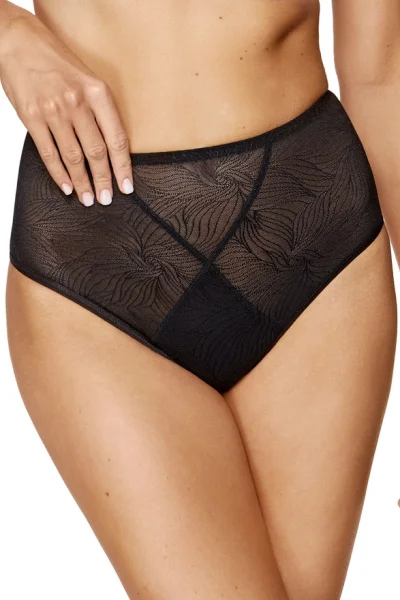 Vysoké kalhotky Cate - Černá