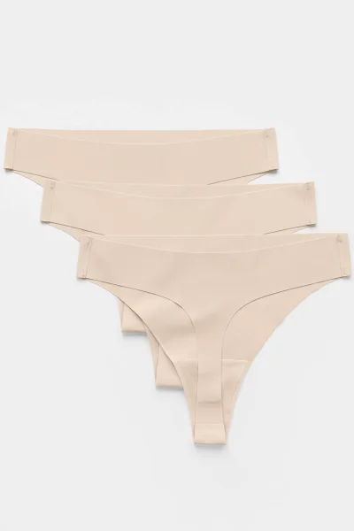 Tanga Blanca stringi - 3PACK - Béžová