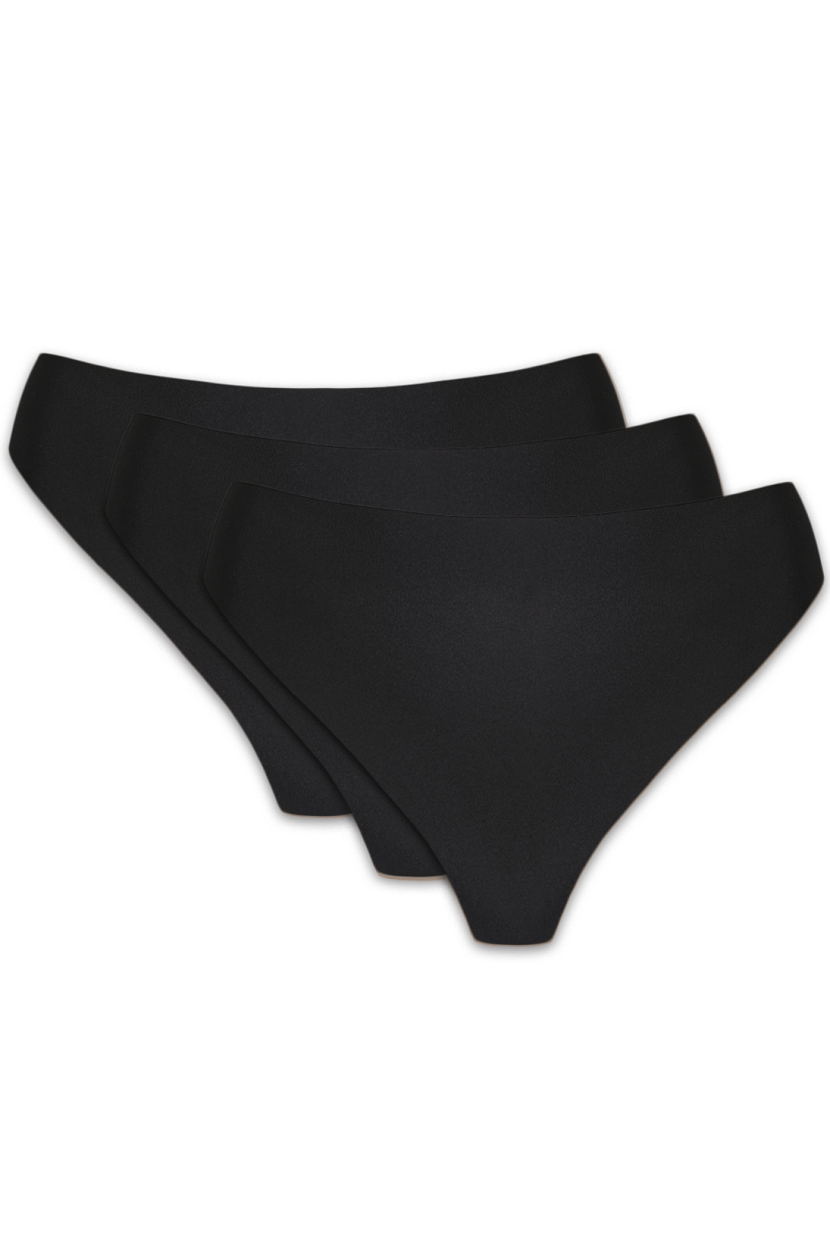 Tanga Gorteks Blanca stringi - 3PACK Černá