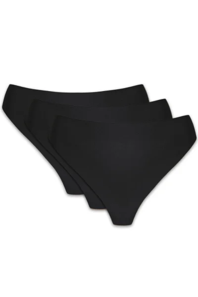 Tanga Blanca stringi - 3PACK - Černá