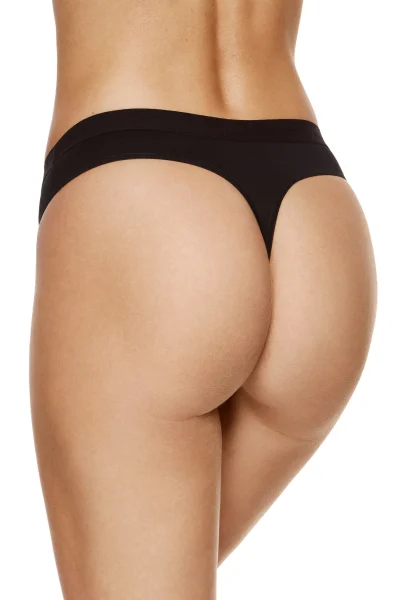 3 PACK Tanga Alana - bavlna - Černá