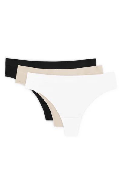 3 PACK Tanga Alana - bavlna - Mix barev