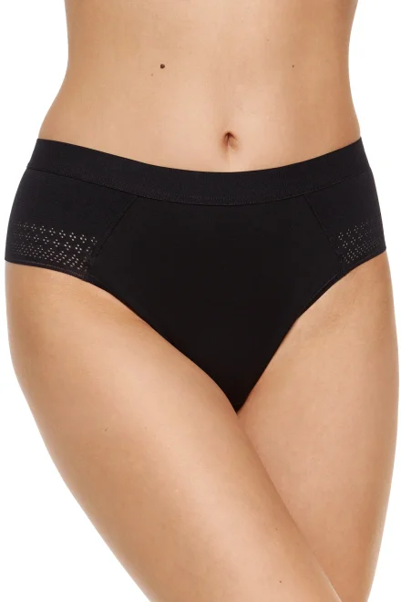 3 PACK tanga Olga - bavlna - Černá