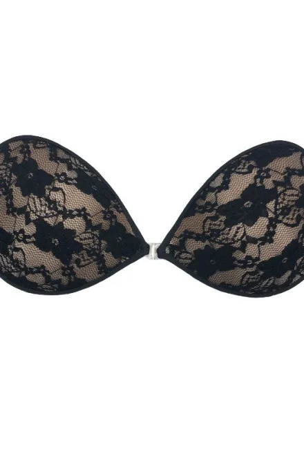 Samodržící podprsenka Gor Lace - Černo-béžová