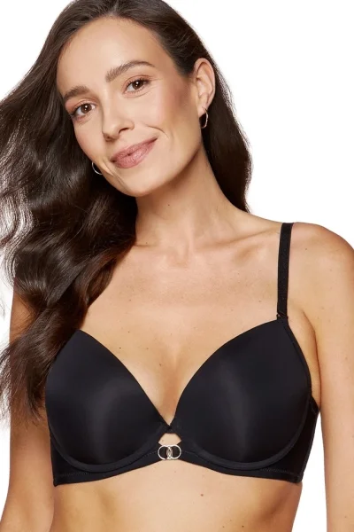 Push-up podprsenka Melody - hladká - Černá