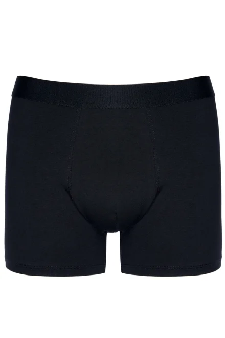 3 PACK boxerky BASIC - dlhšie nohavice - Čierna