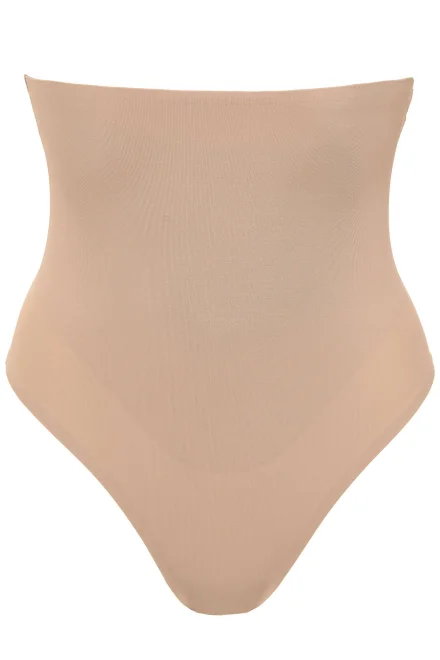 Modelující tanga Marie - vysoké - Béžová