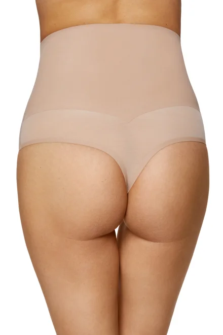 Modelující tanga Marie - vysoké - Béžová