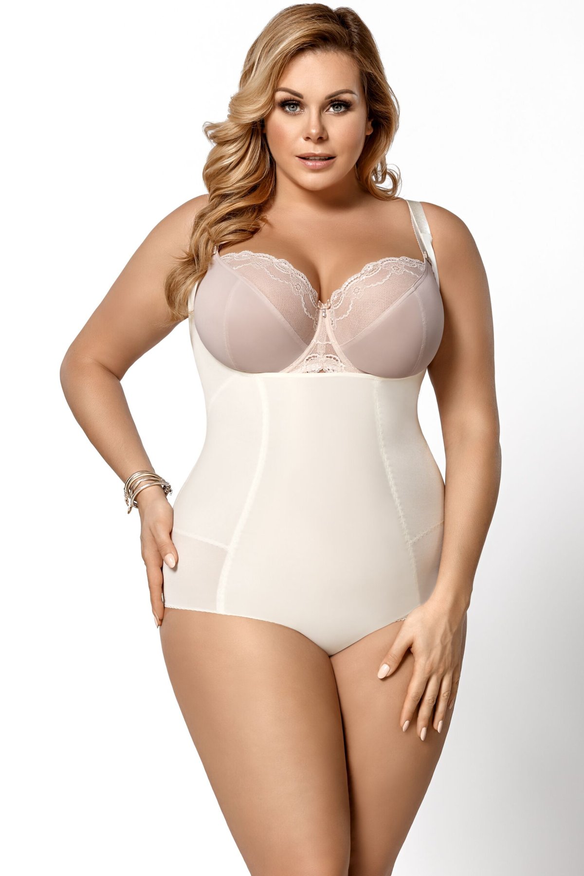 Stahovací body Gorsenia K148 Sanremo Ecru M