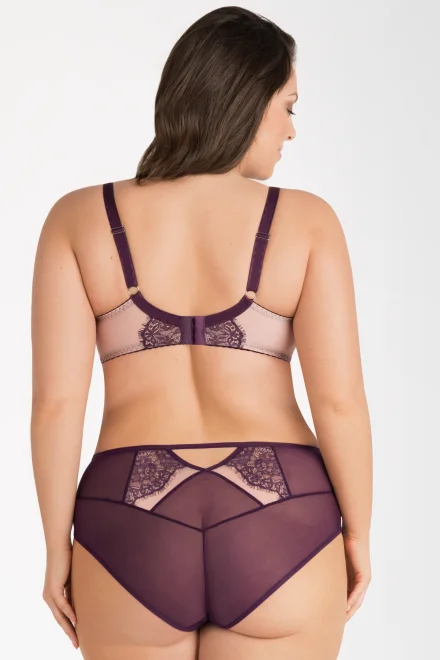 Nevyztužená podprsenka K801 Violet - Fialová