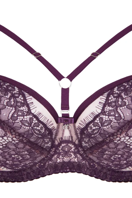 Nevyztužená podprsenka K801 Violet - Fialová