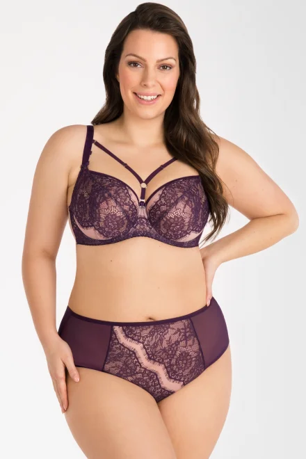 Nevyztužená podprsenka K801 Violet - Fialová