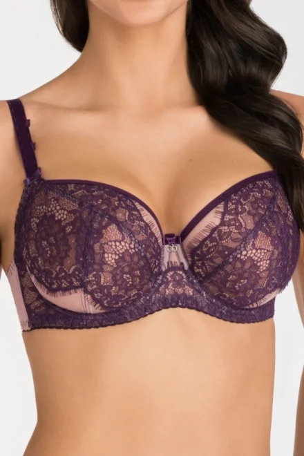 Nevyztužená podprsenka K801 Violet - Fialová