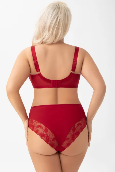 Nevyztužená podprsenka K959 Amira - Červená