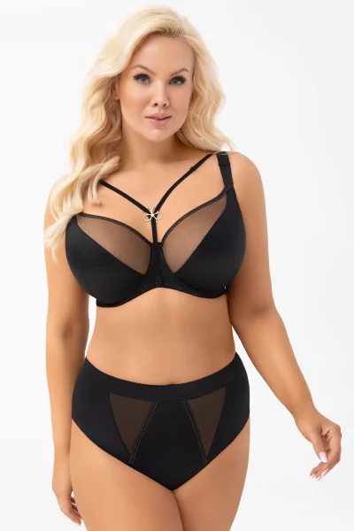 Nevyztužená podprsenka Marisa - hladká - Černá