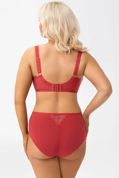 Nevyztužená podprsenka Flavia - Červeno-oranžová