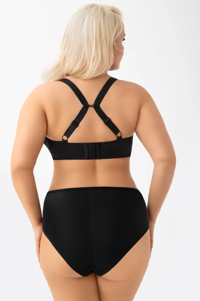 Vyztužená podprsenka Erato - balconette - Černá