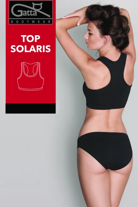 Sportovní top Solaris - Černá