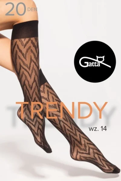 Podkolenky Trendy 14 - 20 DEN - Černá