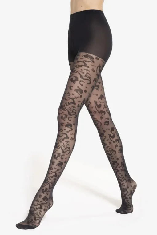 Vzorované silonky Floral 05 - 30 DEN