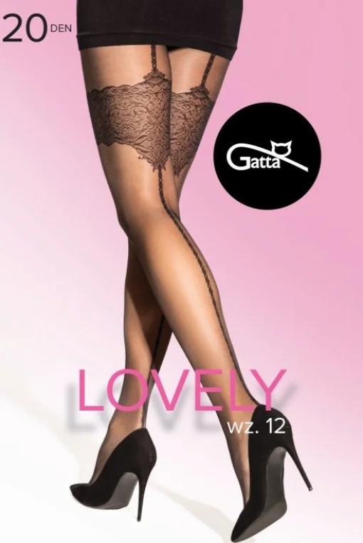 Vzorované pančuchové nohavice Lovely 12 - 20DEN