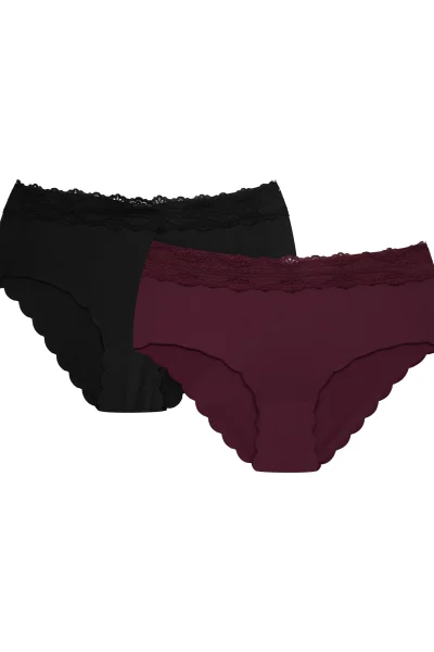 2 PACK kalhotky Fonza - širší boky - Barevná