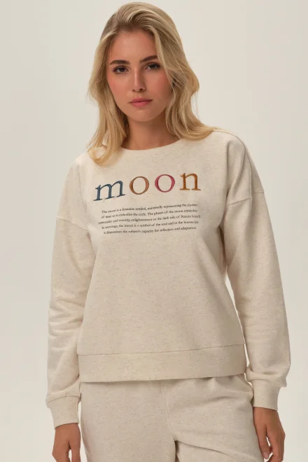 Dámský homewear Fune - dlouhý - Béžová