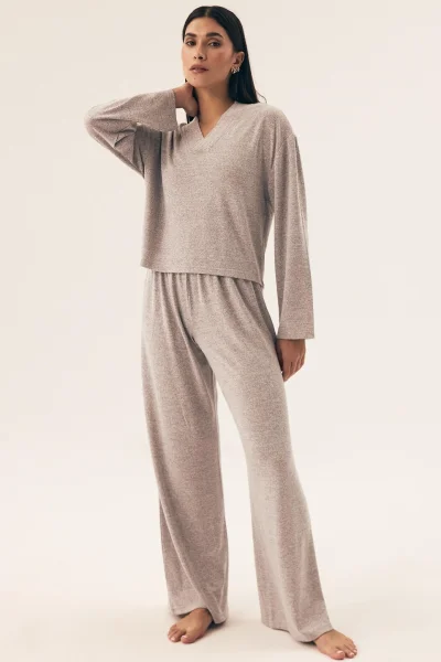 Dámské pyžamo - homewear - Fudge - volný střih - Světle šedá