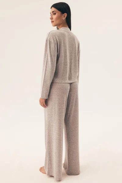 Dámské pyžamo - homewear - Fudge - volný střih - Světle šedá