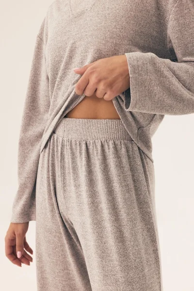 Dámské pyžamo - homewear - Fudge - volný střih - Světle šedá