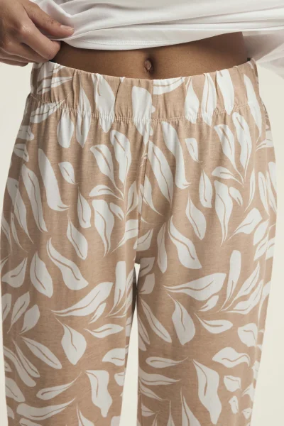 Dámské pyžamo Dextra - bavlna - Krémová