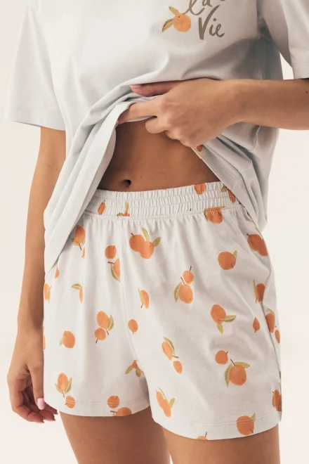 Dámské pyžamo Naranja - bavlna - Světle modrá