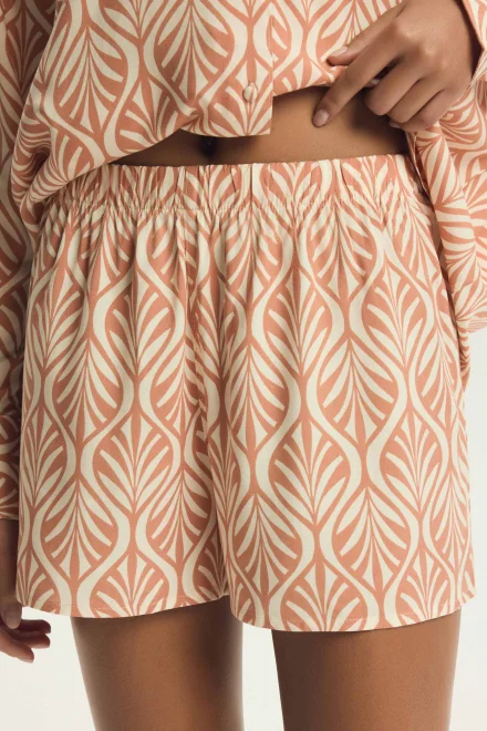 Dámské pyžamo Denise - Světle oranžová