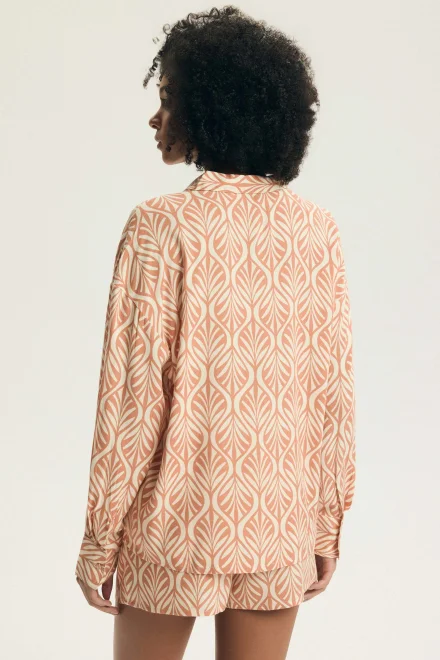 Dámské pyžamo Denise - Světle oranžová