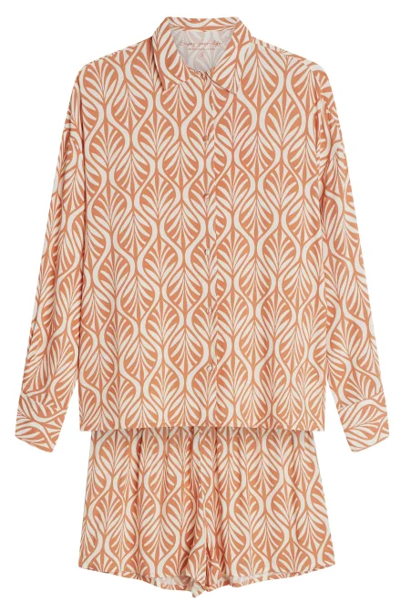 Dámské pyžamo Denise - Světle oranžová