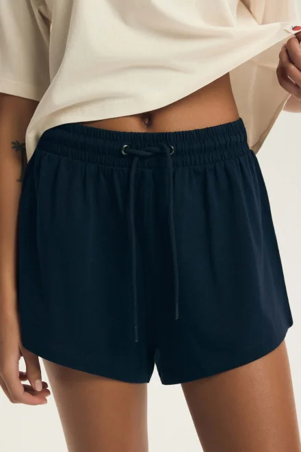 Dámské krátké pyžamo Dessie - Tmavě modrá