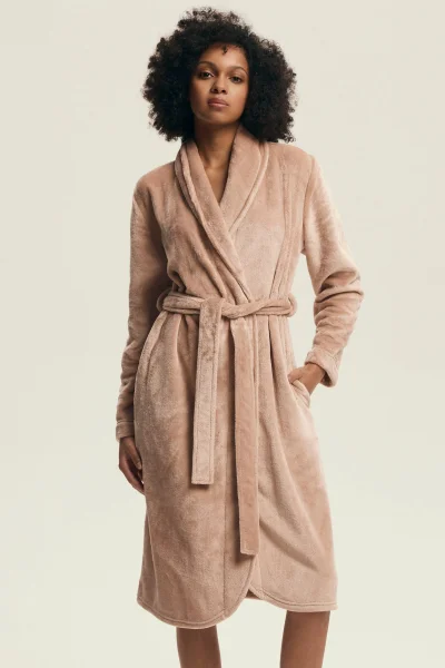 Dámský župan Dextra - Světle oranžová