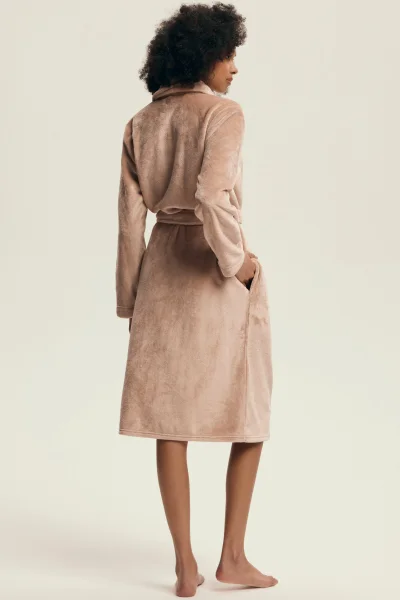 Dámský župan Dextra - Světle oranžová