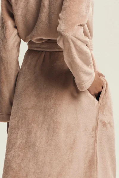 Dámský župan Dextra - Světle oranžová