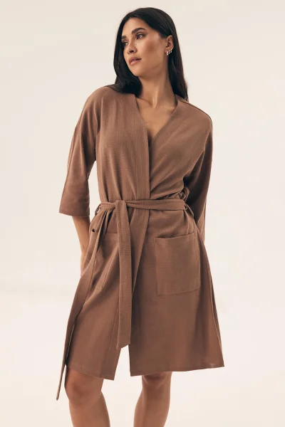 Dámský župan Nilsa - Mocca