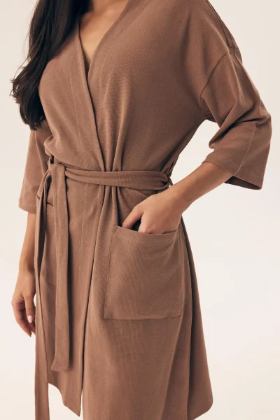 Dámský župan Nilsa - Mocca