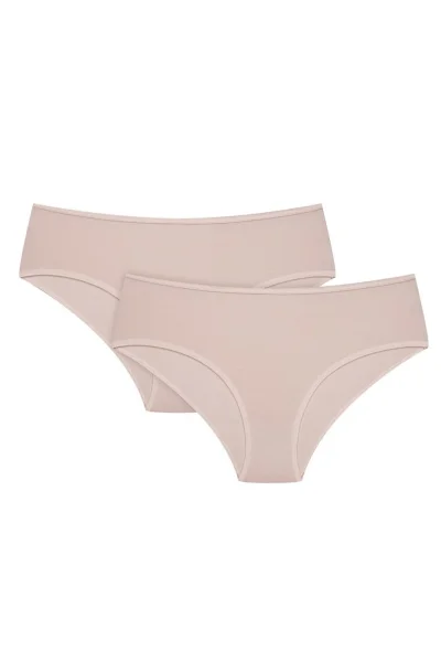 2 PACK kalhotky 42860 - viskóza - Béžová