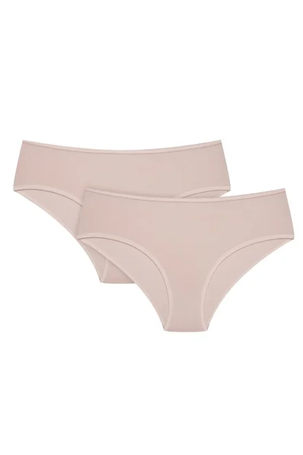 2 PACK kalhotky 42860 - viskóza - Béžová