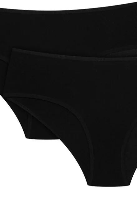 2 PACK kalhotky 42860 - viskóza - Černá