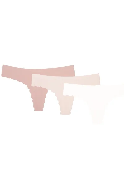 3 PACK tanga 42843 - Barevná