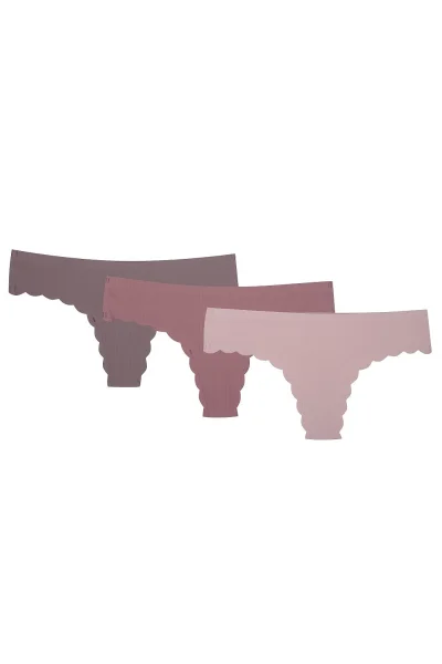 3 PACK tanga 42843-K001 - Barevná