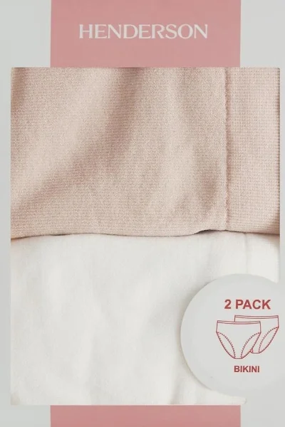 2 PACK kalhotky 42858-K003 - vyšší pas - Mix barev